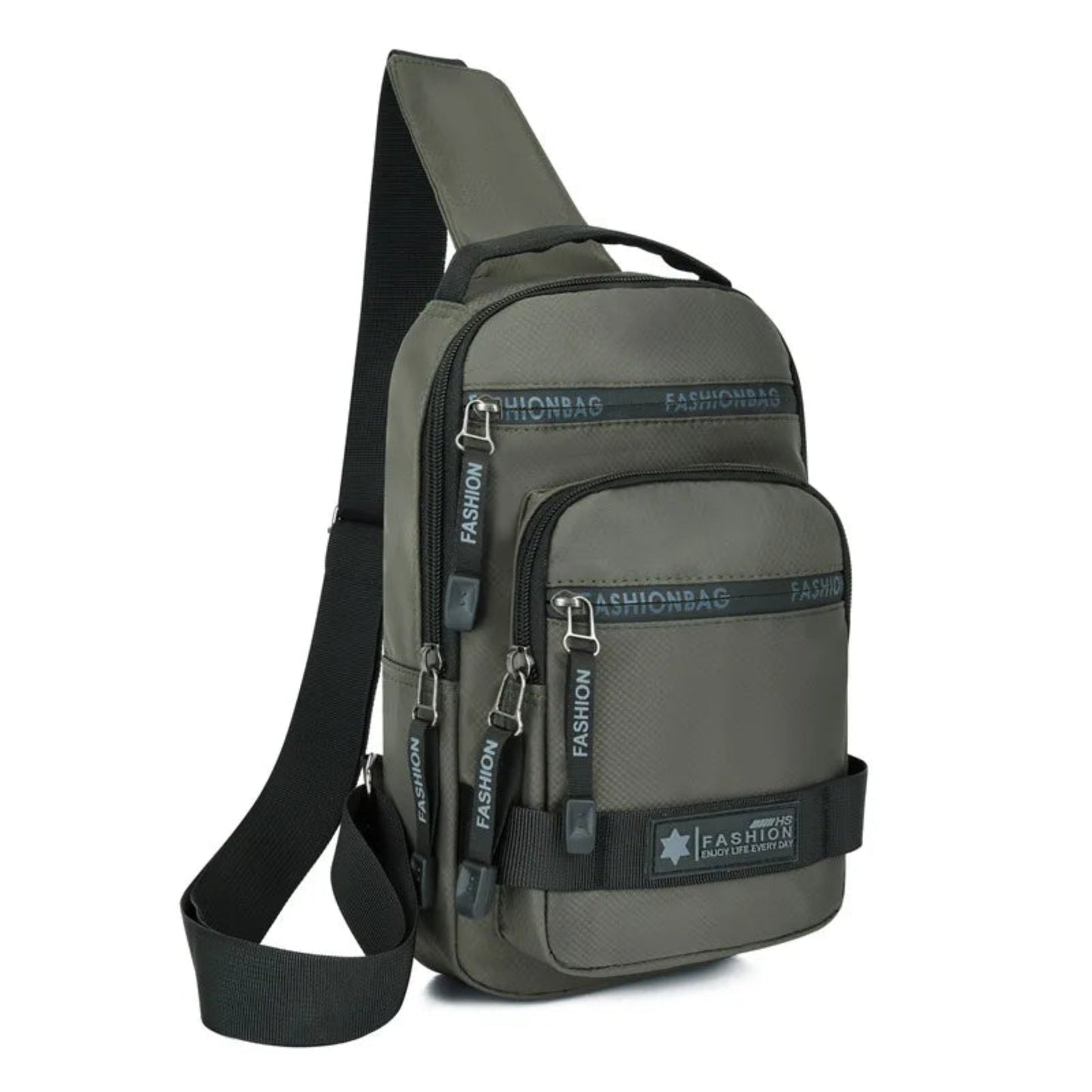 Bag For Men New Large Capacity Shoulder Korean Version Travel Lightweight Nylon Crossbody Bag Backpack