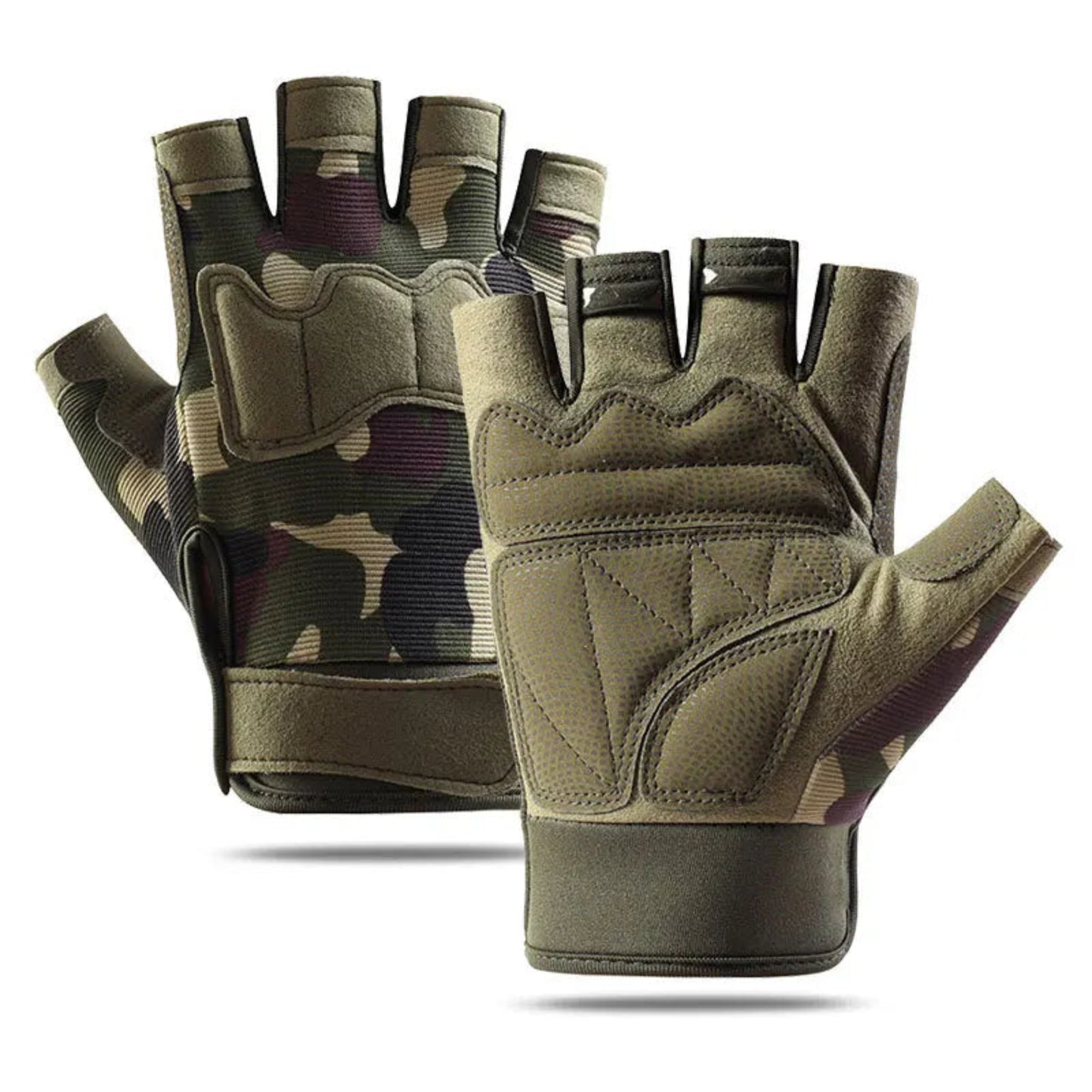 Tactical Half-Finger Outdoor Gloves - Tactical Gloves for Men and Women Half Finger Outdoor Mountaineering and Cycling Wear-resistant Breathable Riding Gloves