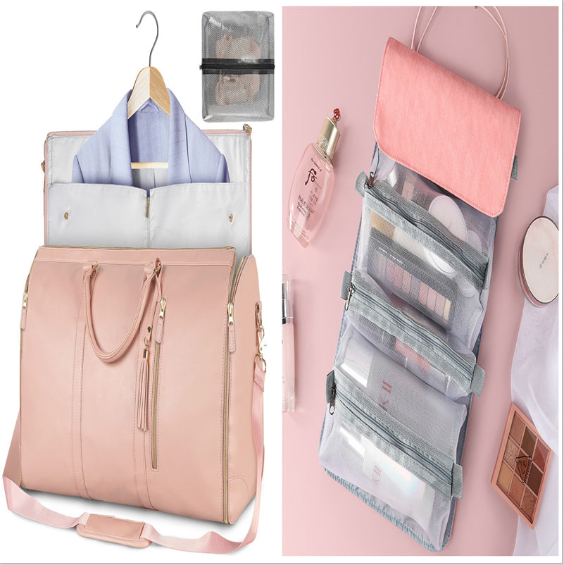 Women's Large-Capacity Travel Duffle Bag – Waterproof, Foldable & Stylish ✨- Large Capacity Travel Duffle Bag Women's Handbag Folding Suit Bag Waterproof Clothes Totes