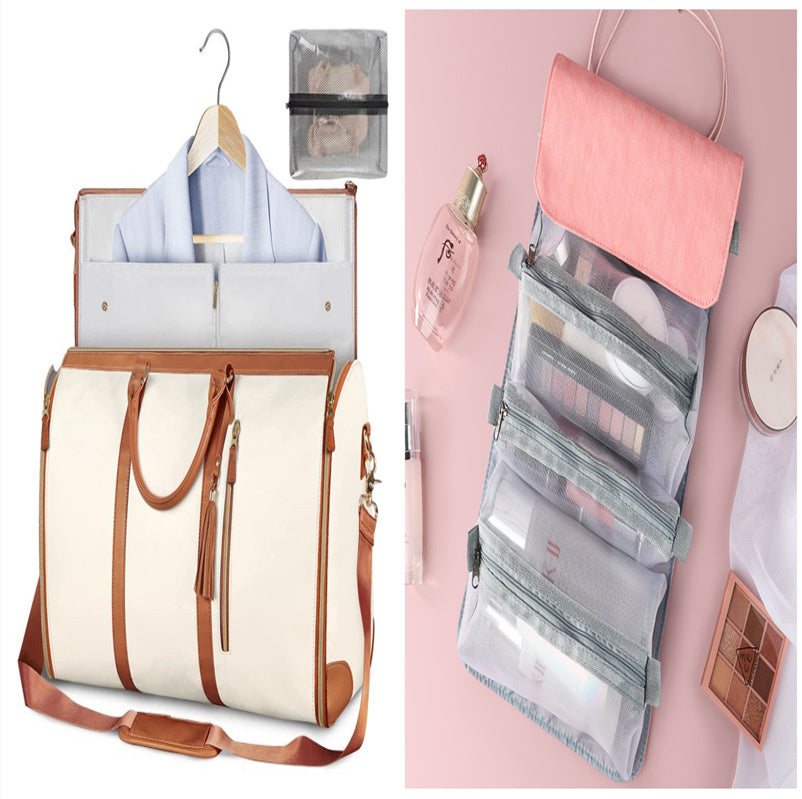Women's Large-Capacity Travel Duffle Bag – Waterproof, Foldable & Stylish ✨- Large Capacity Travel Duffle Bag Women's Handbag Folding Suit Bag Waterproof Clothes Totes