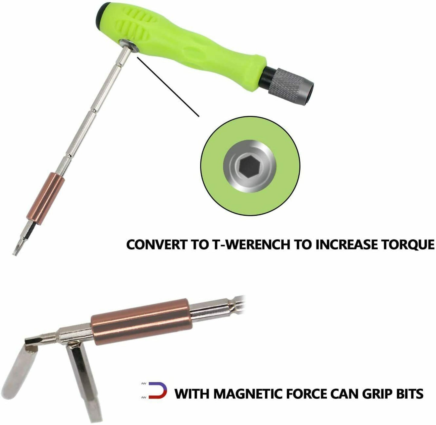 32-in-1 Magnetic Precision Screwdriver Set for Electronics & Repair