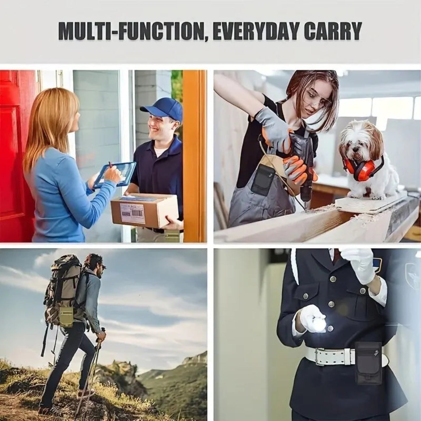 6.3 Inch Flip Top Mobile Phone Waist Bag – Casual Canvas Pouch with Pen Slot, Mobile Phone Waist Hanging Bag