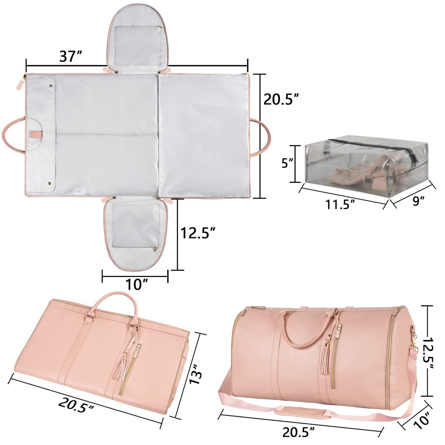Women's Large-Capacity Travel Duffle Bag – Waterproof, Foldable & Stylish ✨- Large Capacity Travel Duffle Bag Women's Handbag Folding Suit Bag Waterproof Clothes Totes