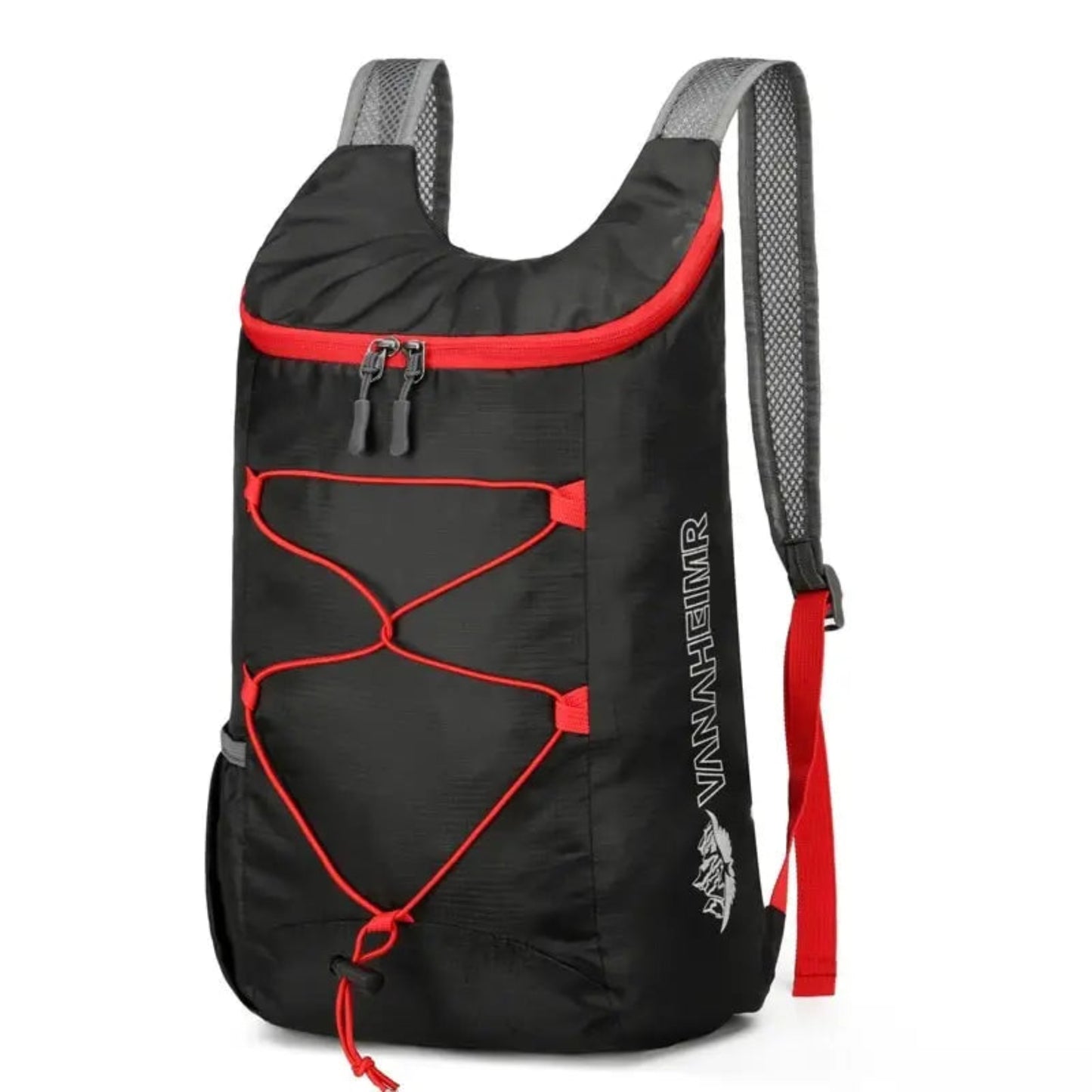 Compact Outdoor Folding Backpack | Multifunctional Outdoor Folding Backpack High Density Lightweight Waterproof Nylon Fabric Sports Bag for Camping Hiking Travel