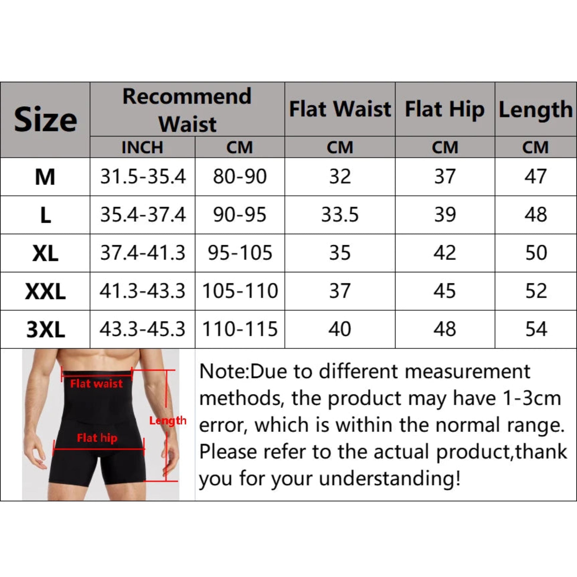 CoreSculpt Men’s Tummy Control Shaper Shorts | Men Tummy Control Shorts Body Shaper Compression High Waist Trainer Belly Tummy Control Slimming Shapewear Boxer Underwear Fajas