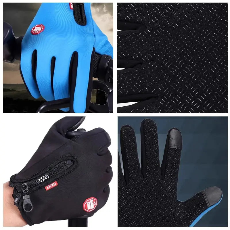 Outdoor Cycling Gloves for Cold Seasons || Cycling Gloves, Bicycles for Warmth and Anti Slip in Autumn and Winter