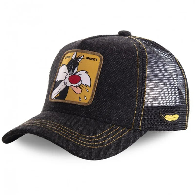 Hot Sale Unisex Anime Cartoon Patch Cap – Trendy Trucker Hat for Men & Women | High-Quality Baseball Style