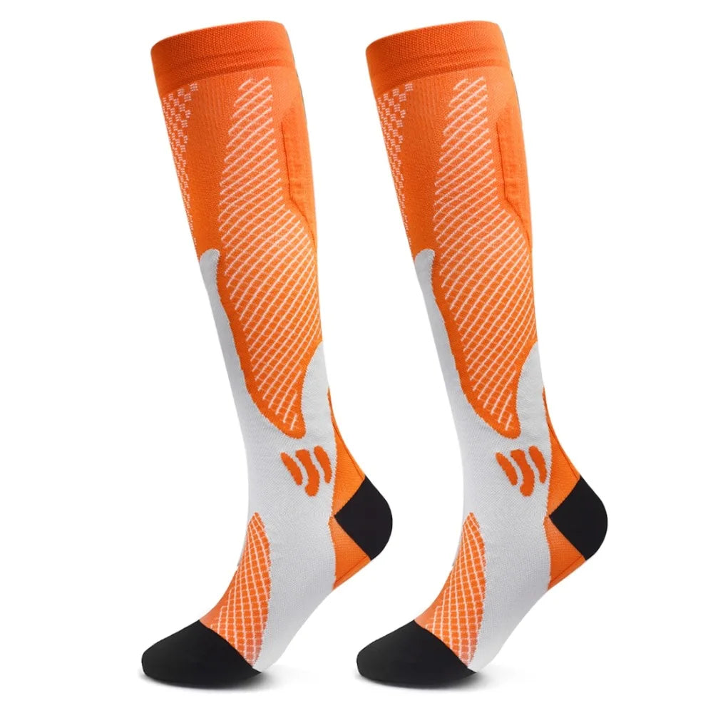Sports compression socks, Adult running compression socks breathable quick dry, pain relief