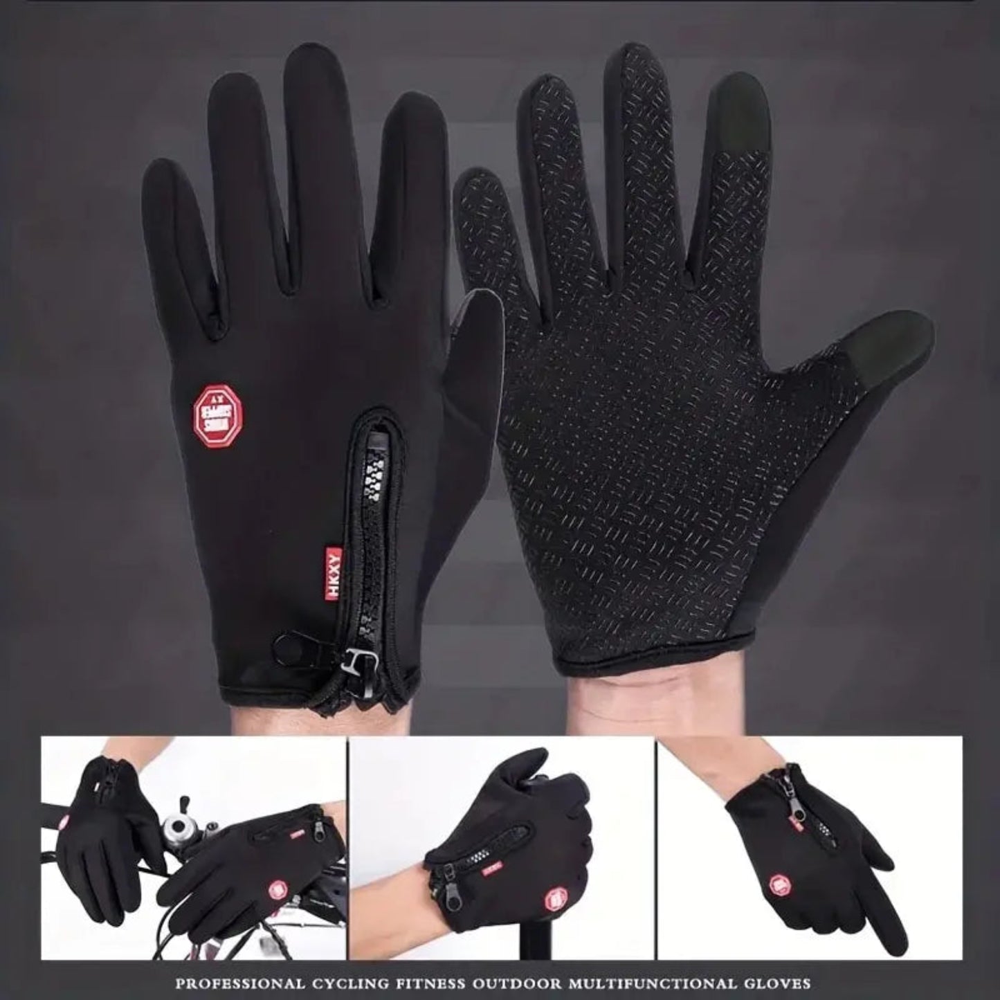 Outdoor Cycling Gloves for Cold Seasons || Cycling Gloves, Bicycles for Warmth and Anti Slip in Autumn and Winter