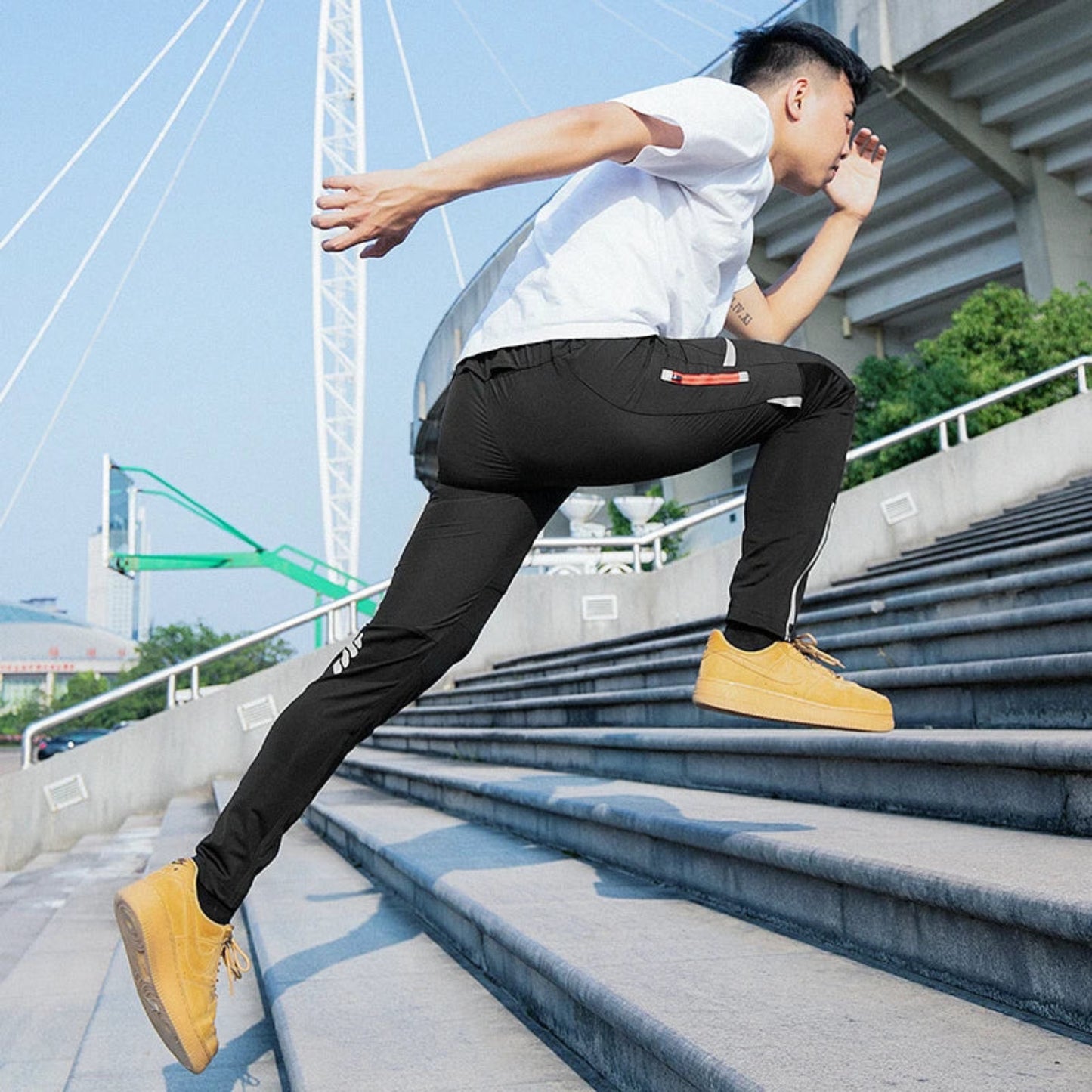 ROCKBROS Cycling Pants for Warm Weather Performance | ROCKBROS Light Comfortable Cycling Pants Men Women Spring Summer Breathable Hight Elasticity Sports Pants Reflective Trousers