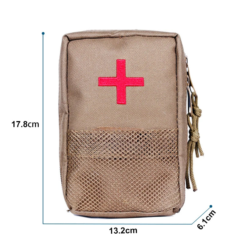 Tactical Gear Pro First Aid Waist Bag - Utility 22CM Large Size Tactical Waist Bag Molle First Aid Bag Belt EDC Medical Pouch Emergency Training Bag Hunting Accessories