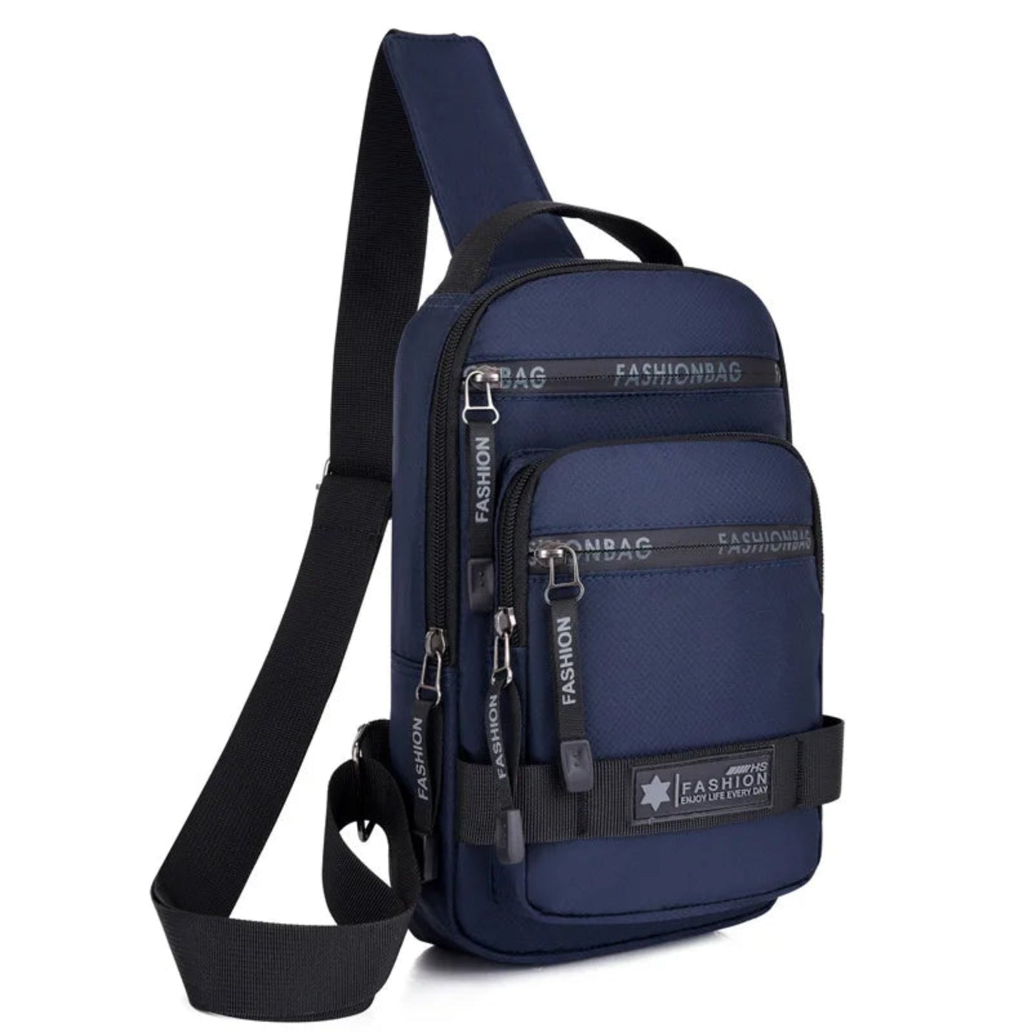 Urban Voyager Chest Bag - Chest Bag For Men New Large Capacity Shoulder Korean Version Travel Lightweight Nylon Crossbody Bag Backpack