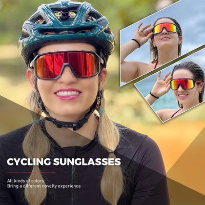 SCVCN Cycling Sunglasses for Men & Women – UV400 Sport Goggles with TR90 Frame, Lightweight Outdoor Running, Hiking & Driving Glasses