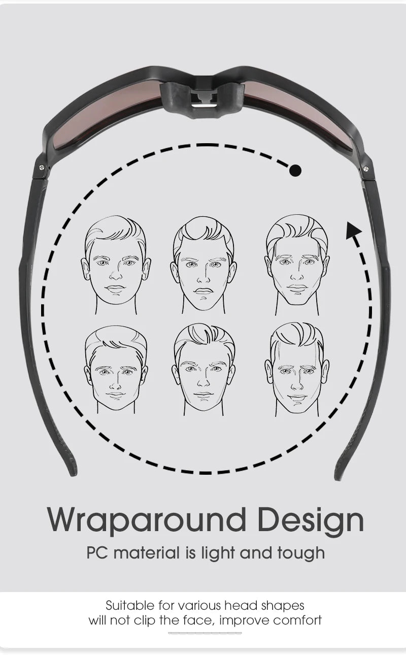 SCVCN Cycling Sunglasses for Men & Women – UV400 Sport Goggles with TR90 Frame, Lightweight Outdoor Running, Hiking & Driving Glasses