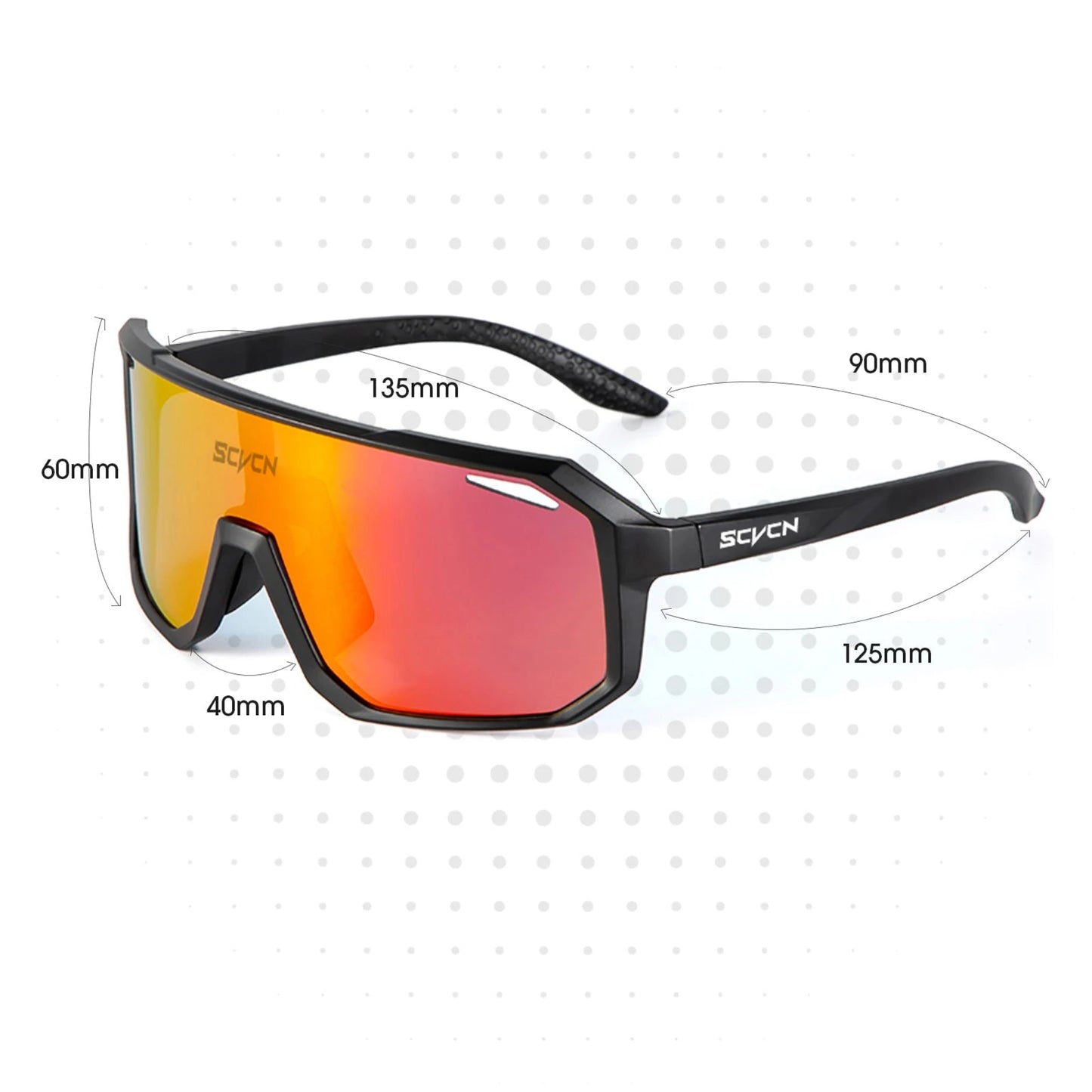 SCVCN Cycling Sunglasses for Men & Women – UV400 Sport Goggles with TR90 Frame, Lightweight Outdoor Running, Hiking & Driving Glasses