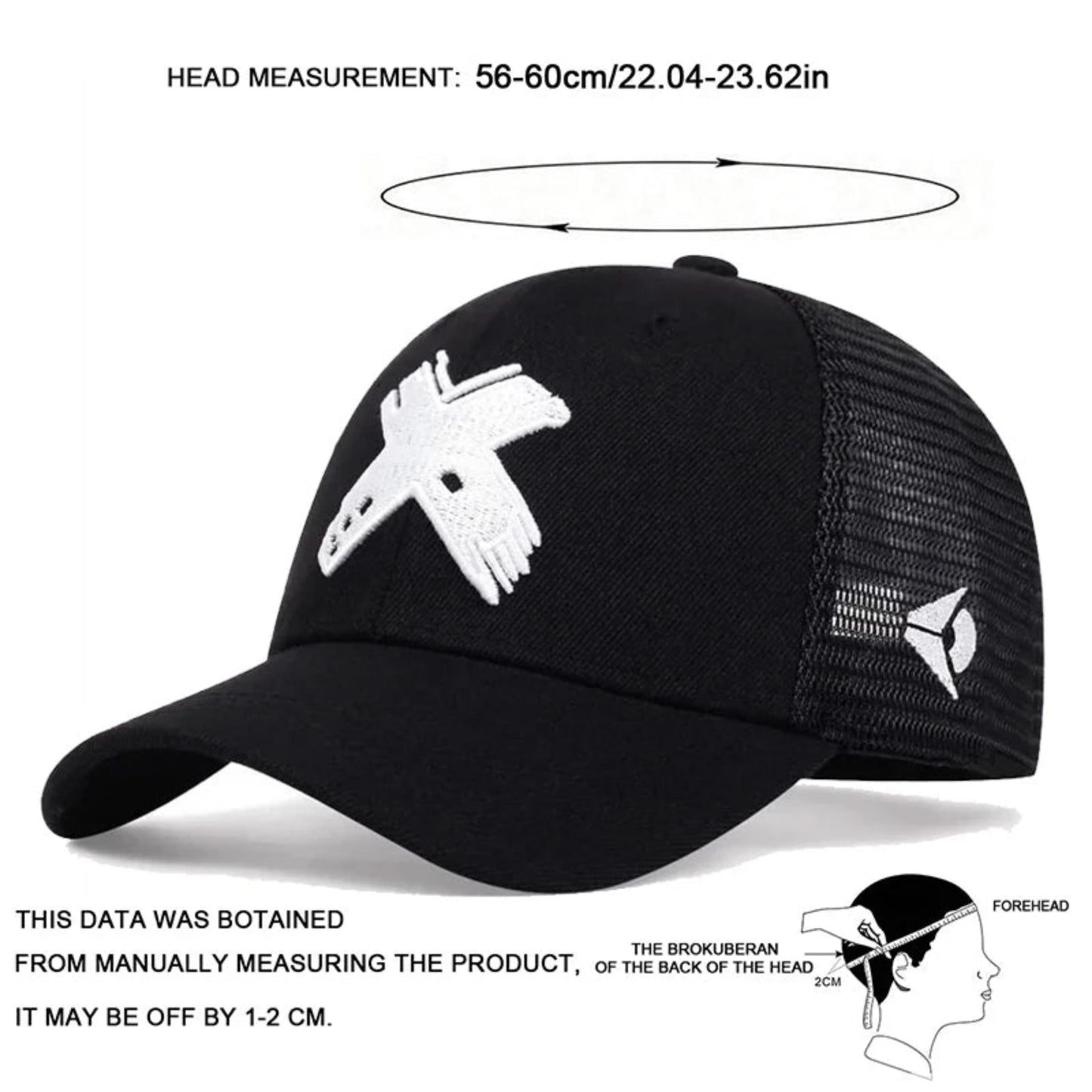 Summer Mesh Baseball Cap – Unisex X Letter Snapback Trucker Hat for Men & Women, Breathable Outdoor Sport Hip Hop Style 7mlemxo