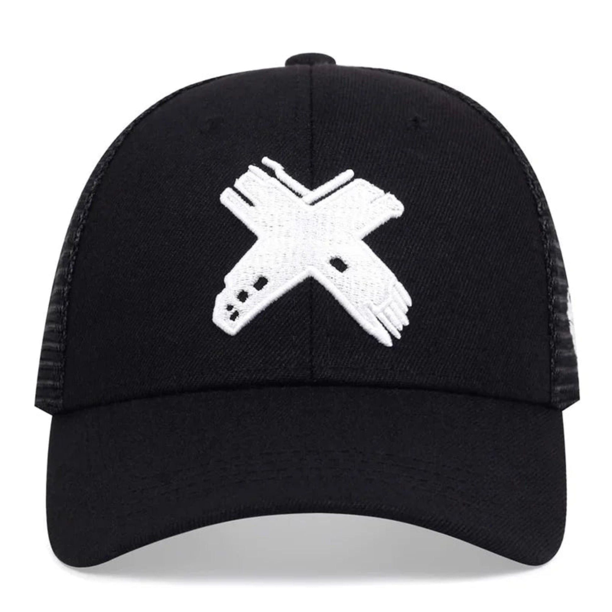 Summer Mesh Baseball Cap – Unisex X Letter Snapback Trucker Hat for Men & Women, Breathable Outdoor Sport Hip Hop Style 7mlemxo