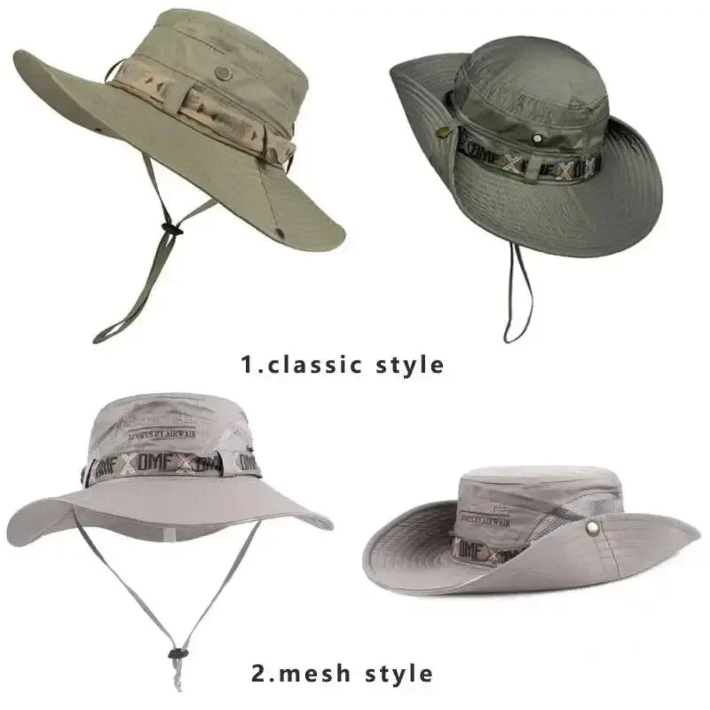 SunShield Men’s Outdoor Bucket Hat | Summer Men Bucket Hat Outdoor UV Protection Wide Brim Panama Safari Hunting Hiking Hat Mesh Fisherman Hat Beach Sunscreen Cap