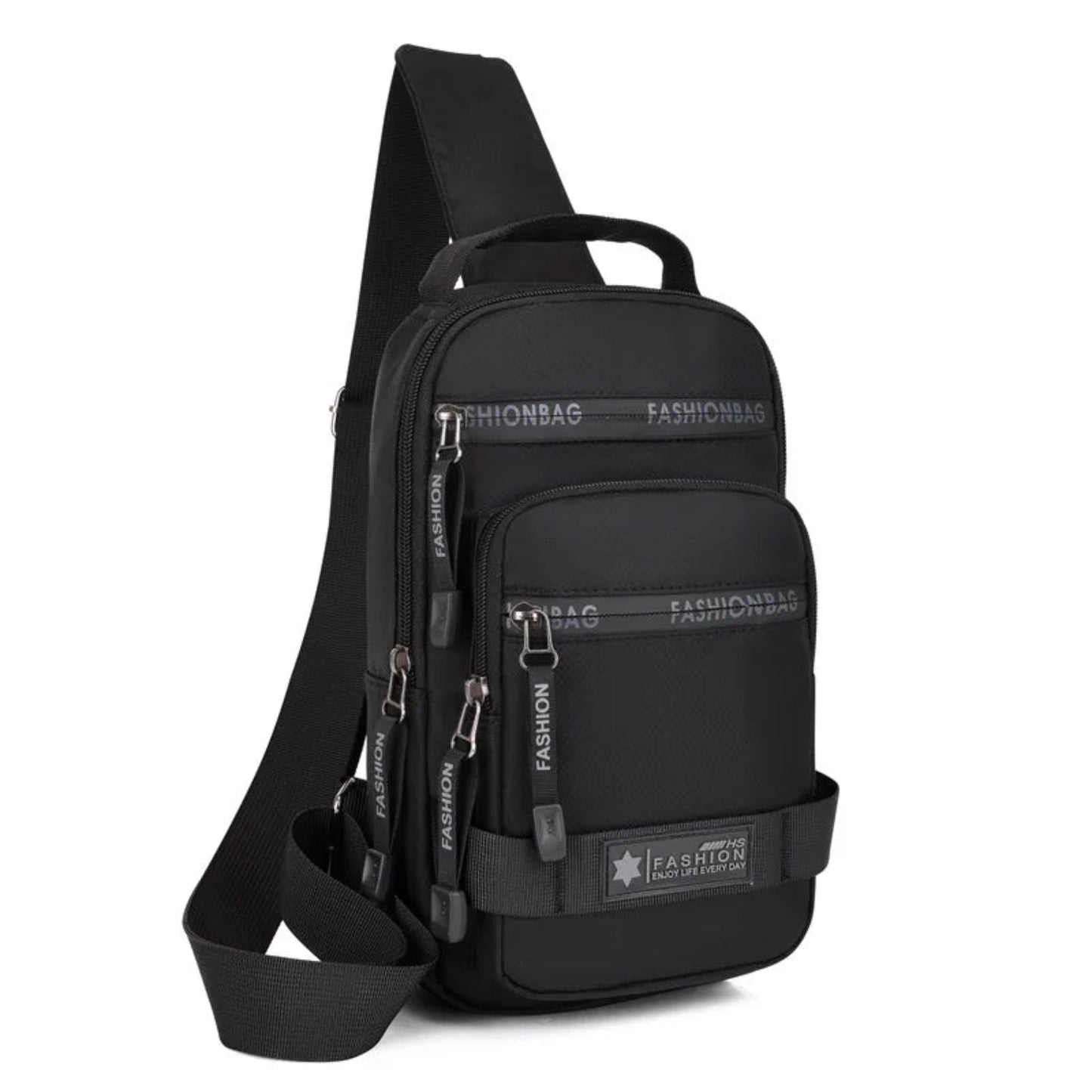 Urban Voyager Chest Bag - Chest Bag For Men New Large Capacity Shoulder Korean Version Travel Lightweight Nylon Crossbody Bag Backpack