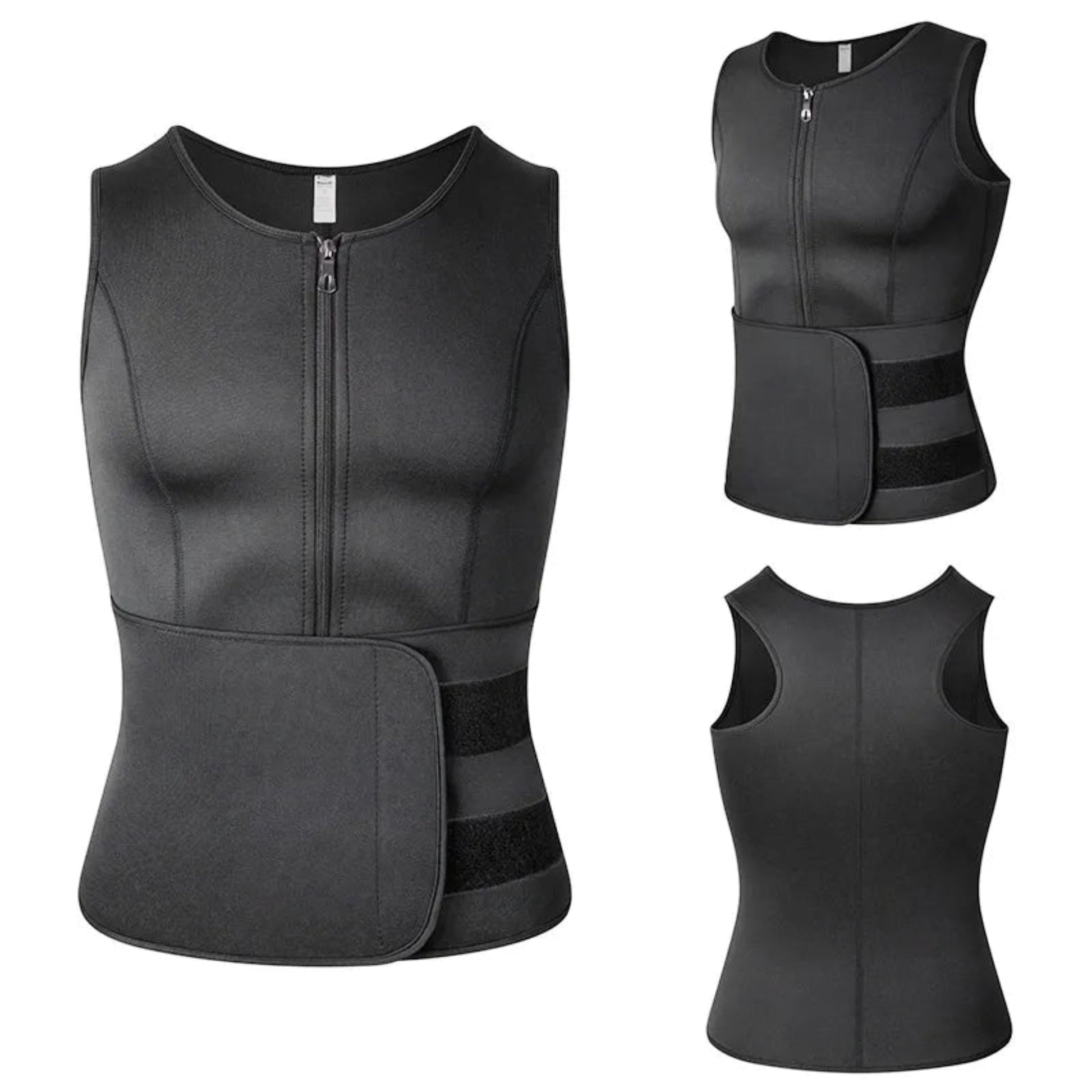 Vensslim Men's Sauna Sweat Vest – Waist Trainer & Slimming Shapewear