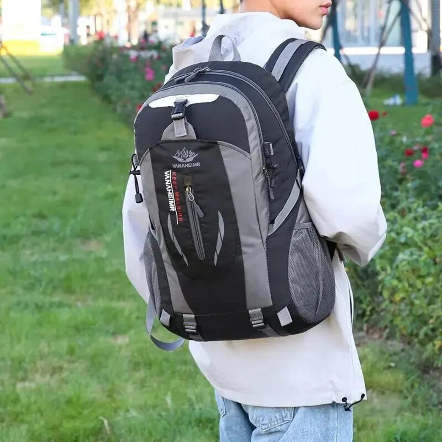 TrekMax 40L Waterproof Hiking Backpack | 40L Outdoor Waterproof Large Capacity Hiking Bag