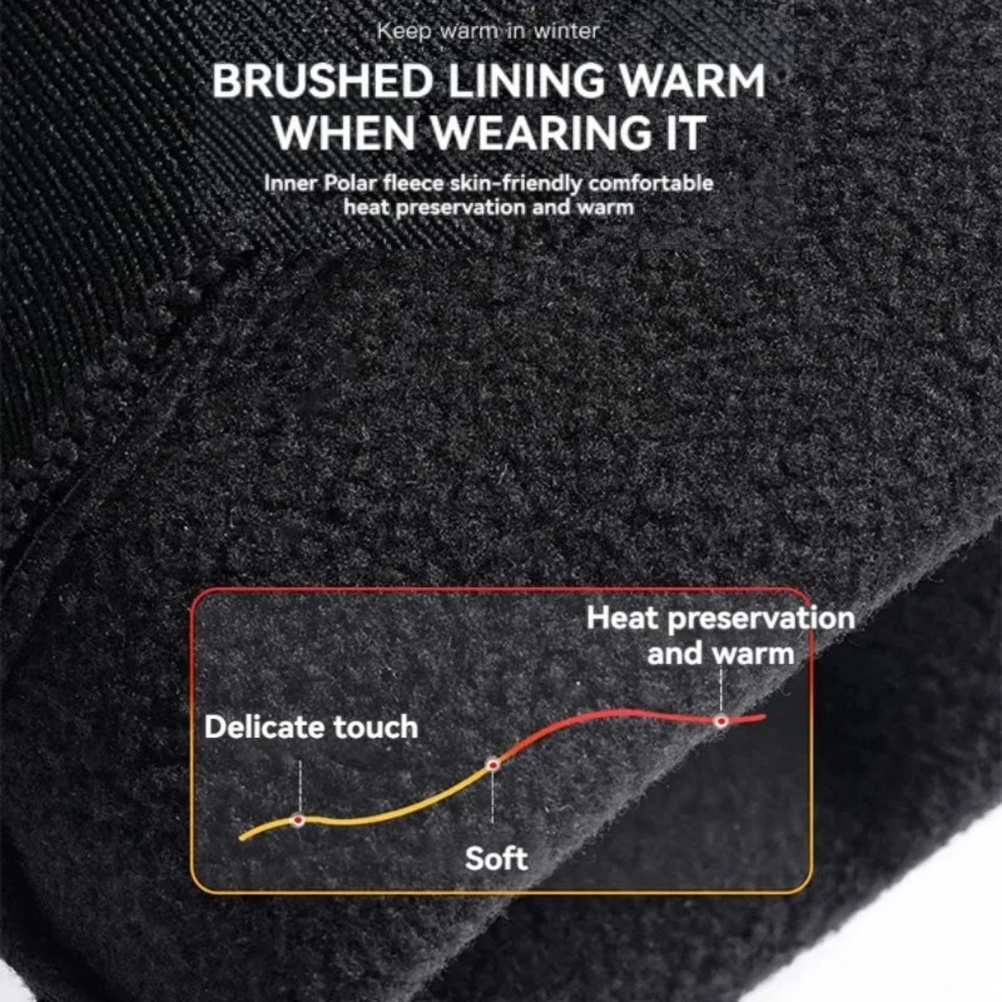 Winter Warm Waterproof Touchscreen Gloves – Thickened Windproof Sports Gloves for Men & Women Cycling, Skiing & Outdoor Use