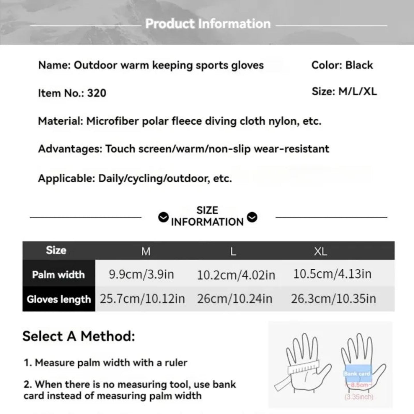 Winter Warm Waterproof Touchscreen Gloves – Thickened Windproof Sports Gloves for Men & Women Cycling, Skiing & Outdoor Use