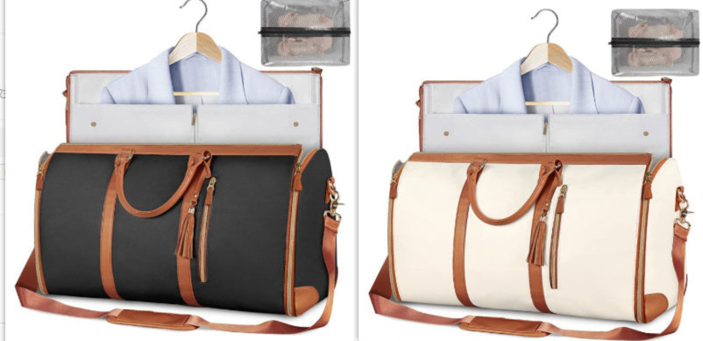 Women's Large-Capacity Travel Duffle Bag – Waterproof, Foldable & Stylish ✨- Large Capacity Travel Duffle Bag Women's Handbag Folding Suit Bag Waterproof Clothes Totes