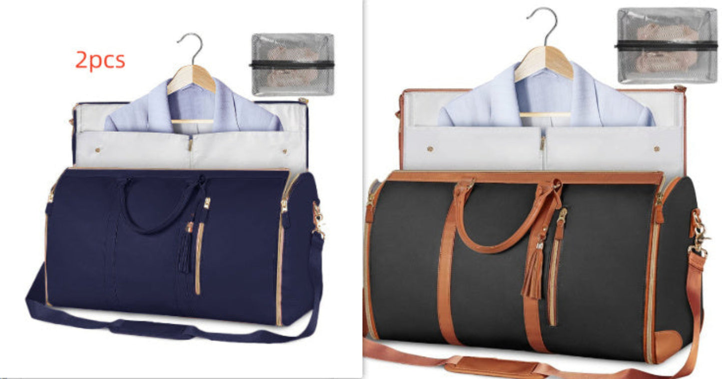 Women's Large-Capacity Travel Duffle Bag – Waterproof, Foldable & Stylish ✨- Large Capacity Travel Duffle Bag Women's Handbag Folding Suit Bag Waterproof Clothes Totes