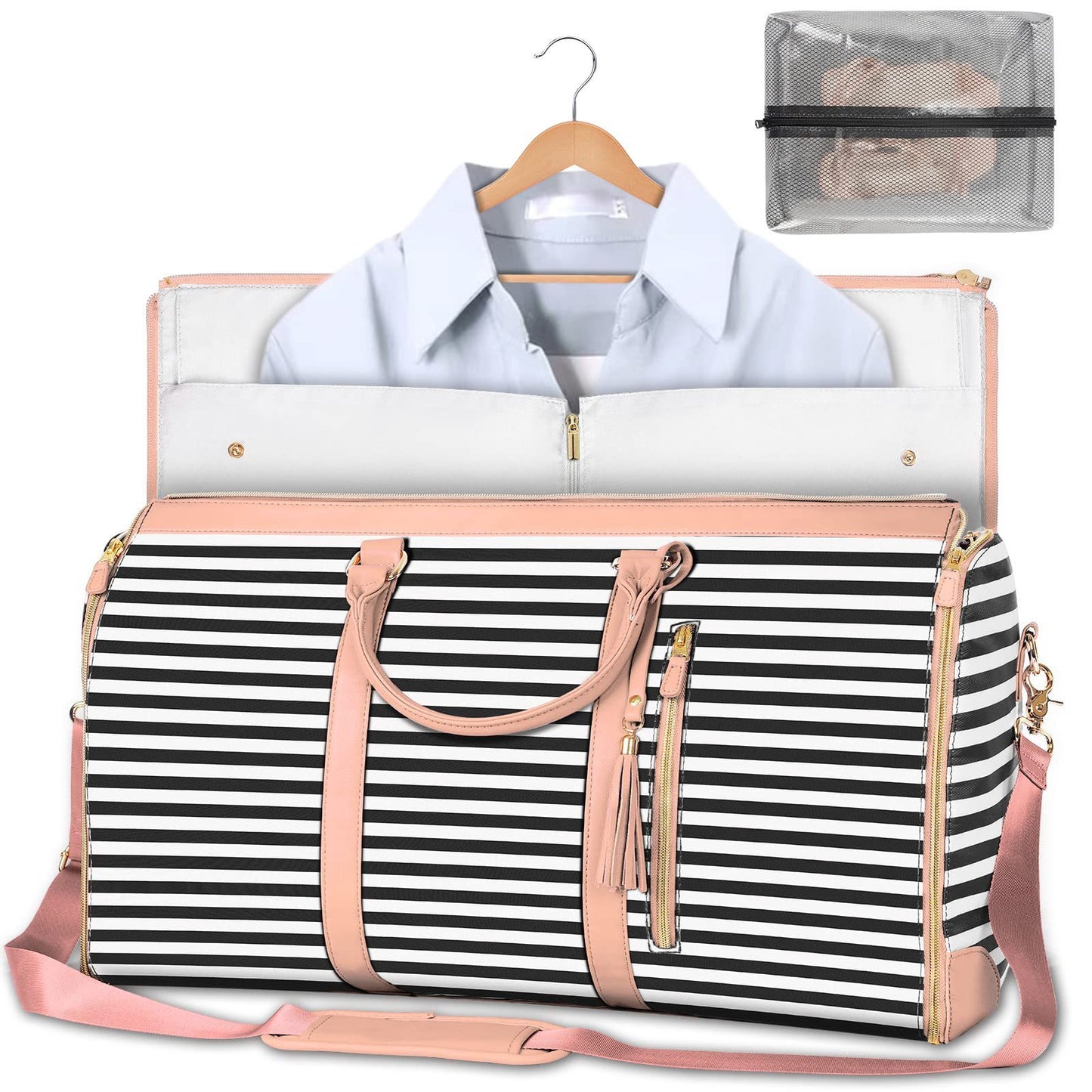 Women's Large-Capacity Travel Duffle Bag – Waterproof, Foldable & Stylish ✨- Large Capacity Travel Duffle Bag Women's Handbag Folding Suit Bag Waterproof Clothes Totes
