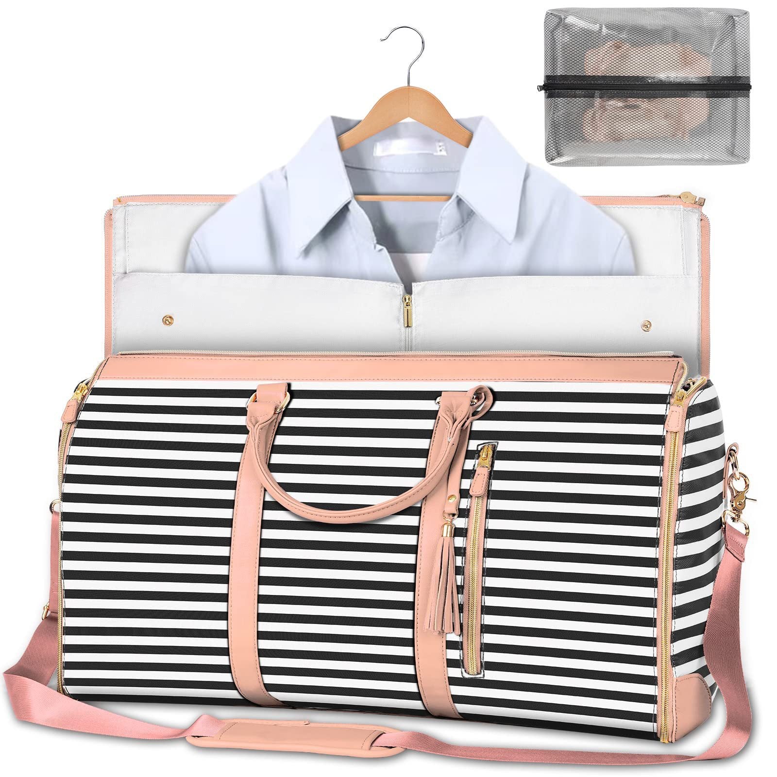 Women's Large-Capacity Travel Duffle Bag – Waterproof, Foldable & Stylish ✨- Large Capacity Travel Duffle Bag Women's Handbag Folding Suit Bag Waterproof Clothes Totes